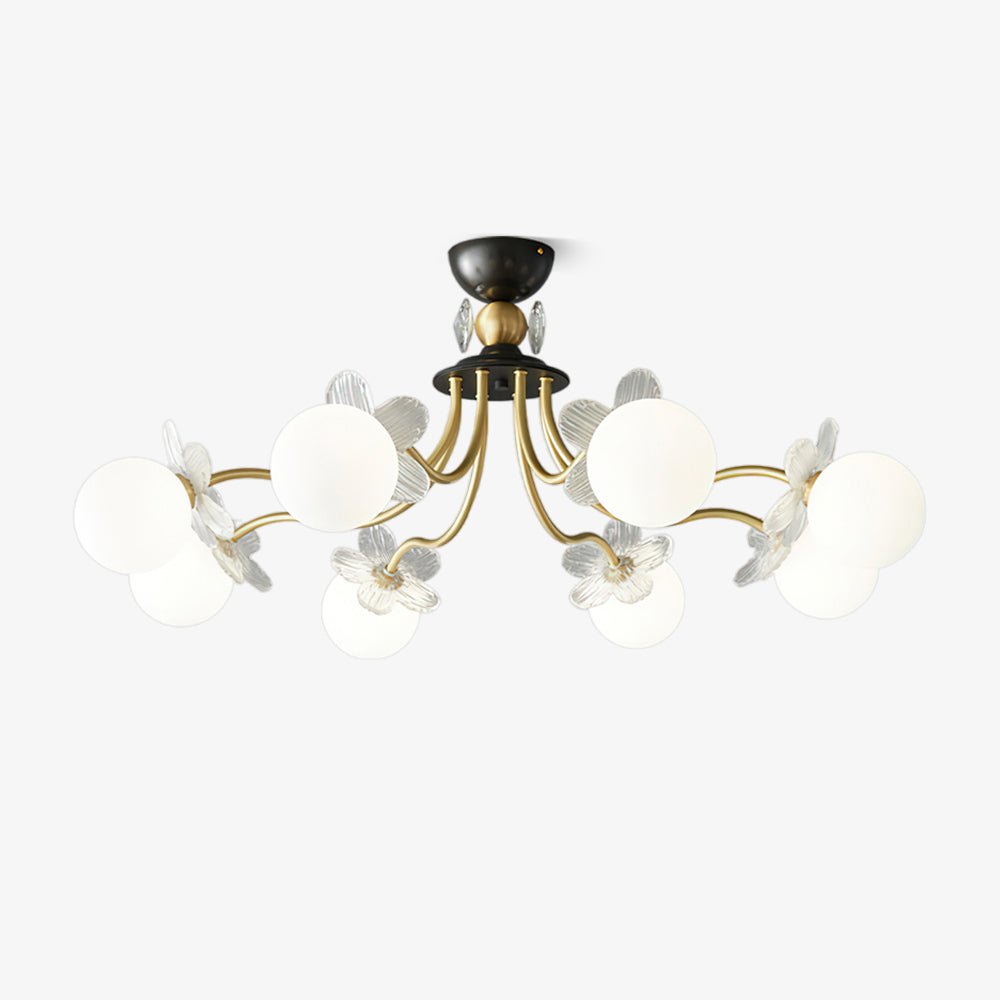 Orlaeila Art Floraison Fleur Verre Lustre - Neutralighting