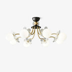 Orlaeila Art Floraison Fleur Verre Lustre - Neutralighting