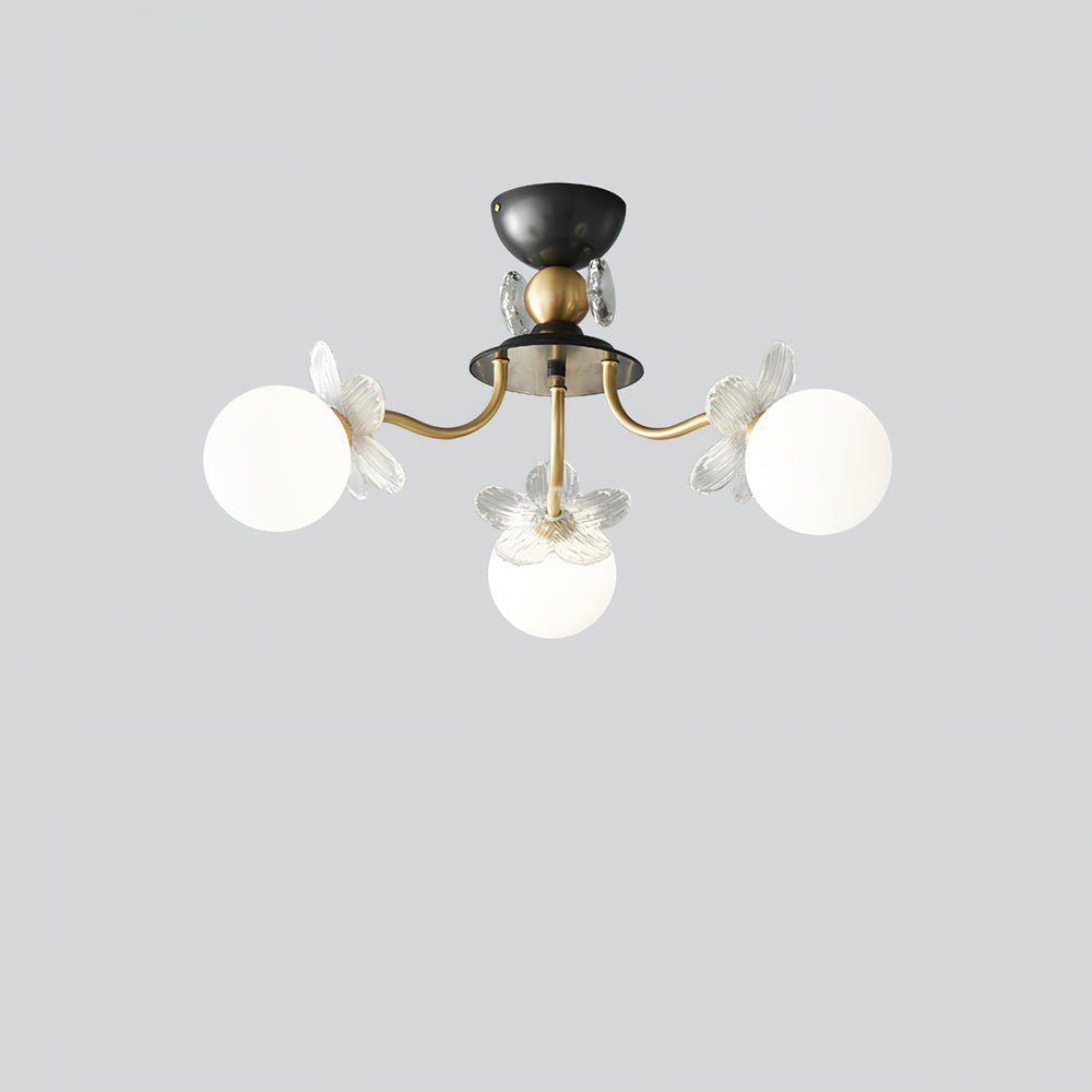 Orlaeila Art Floraison Fleur Verre Lustre - Neutralighting