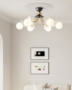 Orlaeila Art Floraison Fleur Verre Lustre - Neutralighting