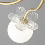 Orlaeila Art Floraison Fleur Verre Lustre - Neutralighting