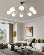 Orlaeila Art Floraison Fleur Verre Lustre - Neutralighting
