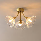 Solara Lumière de Plafond Fleur en Verre Pétale Chic Élégante - Neutralighting