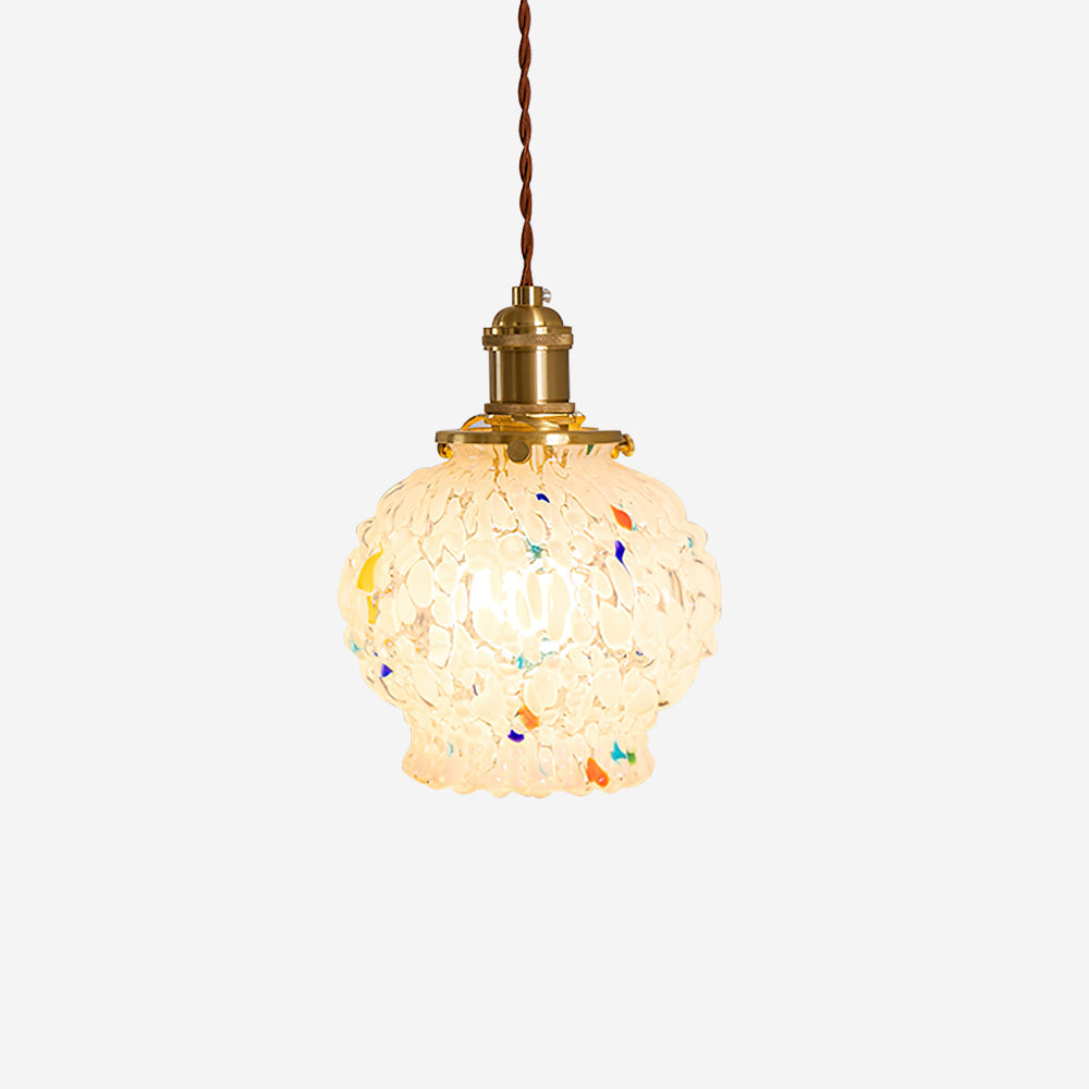 Jovik Lampe Suspendue en Verre Texturé - Neutralighting