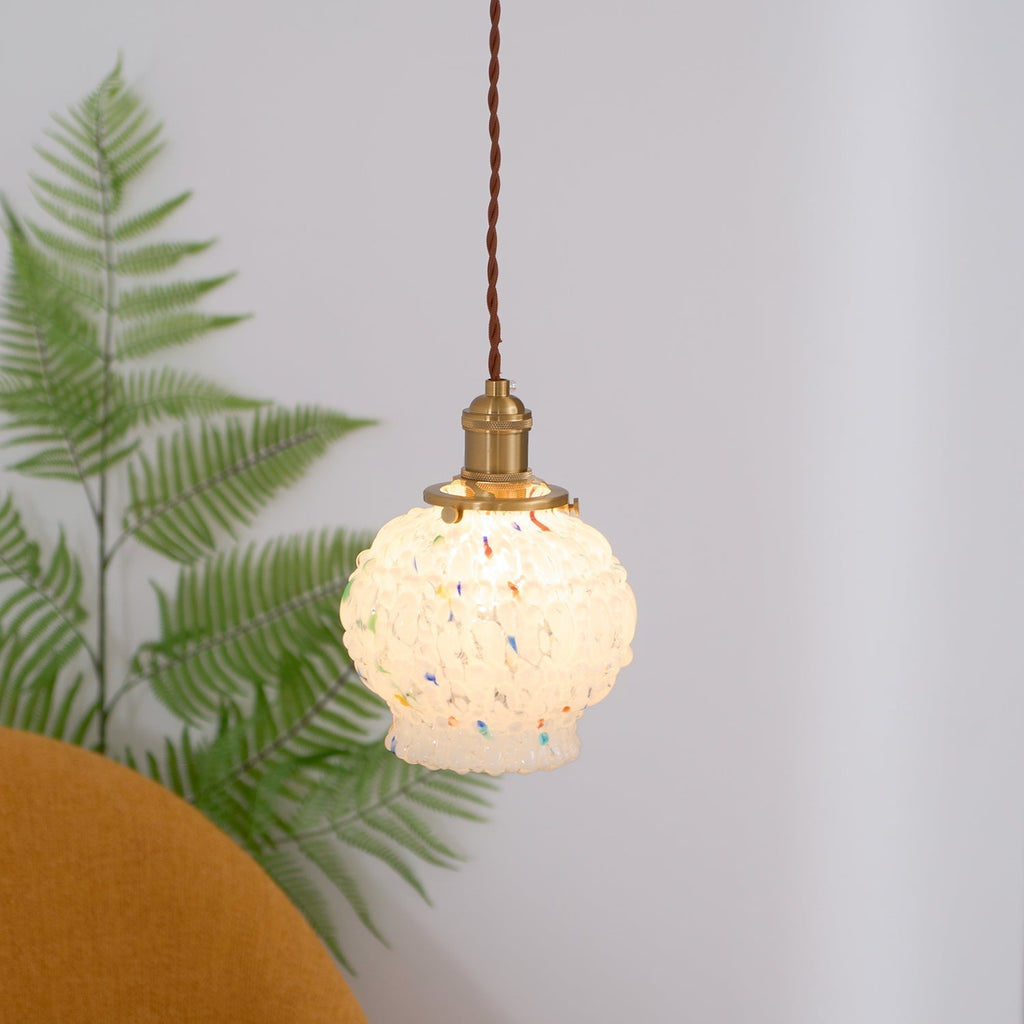 Jovik Lampe Suspendue en Verre Texturé - Neutralighting