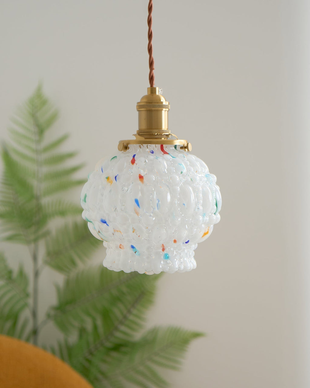 Jovik Lampe Suspendue en Verre Texturé - Neutralighting