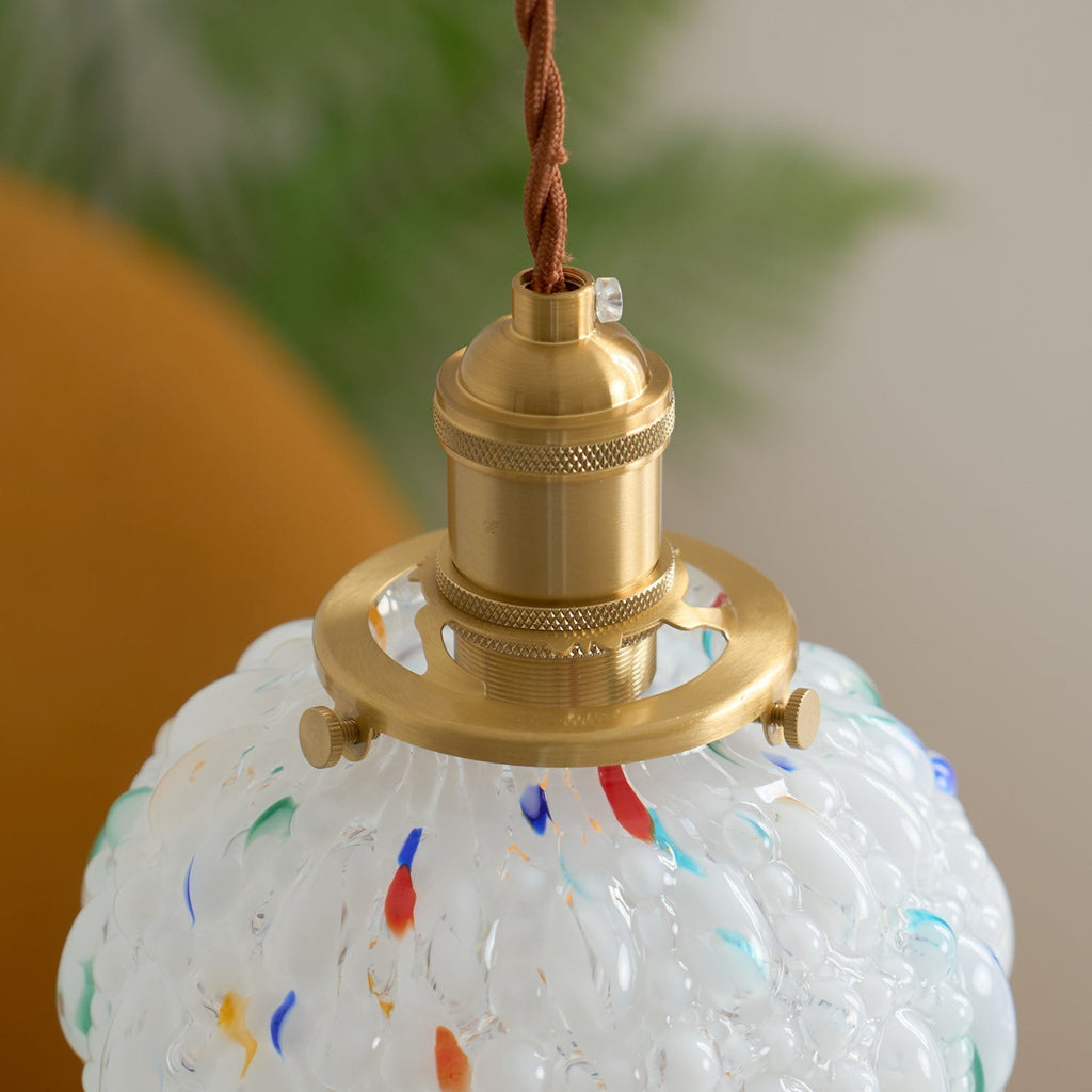 Jovik Lampe Suspendue en Verre Texturé - Neutralighting