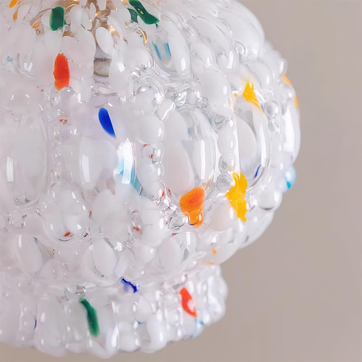 Jovik Lampe Suspendue en Verre Texturé - Neutralighting