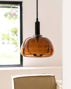 Karina Suspension Ambre Verre Moderne - Neutralighting