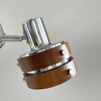Flare Applique Murale Chrome Bois Mid-Century - Neutralighting