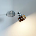 Flare Applique Murale Chrome Bois Mid-Century - Neutralighting