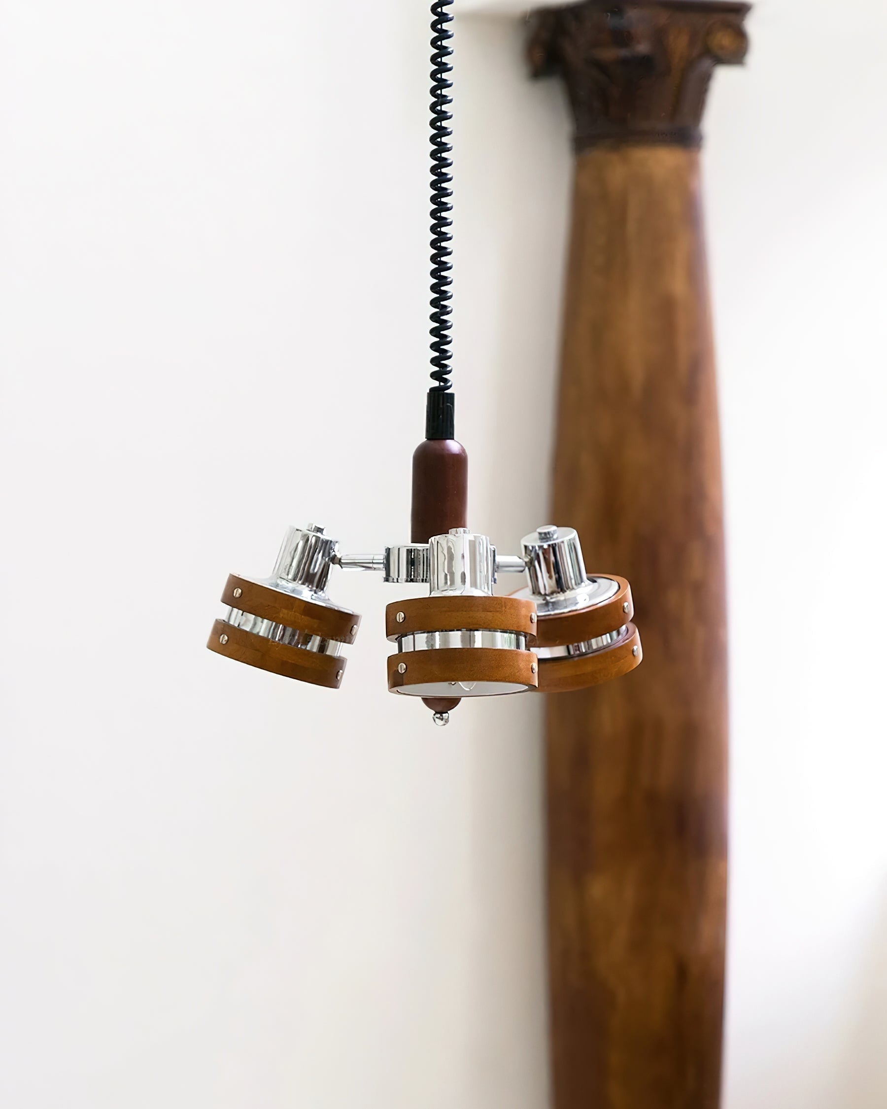 Karry Lustre Bandes en Bois Abat-jours Clairs - Neutralighting