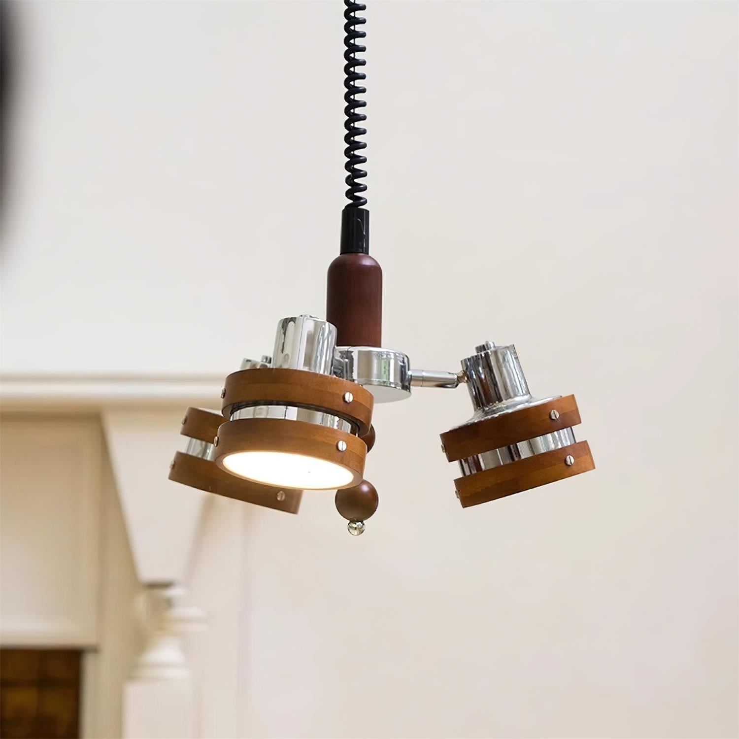 Karry Lustre Bandes en Bois Abat-jours Clairs - Neutralighting
