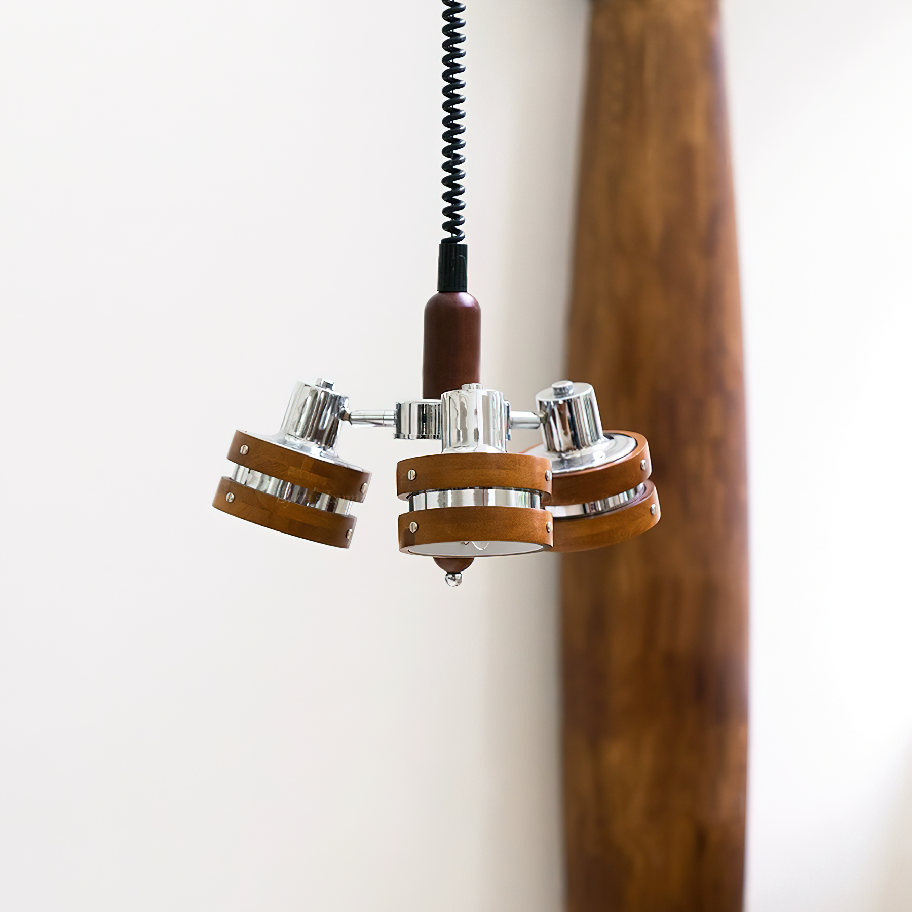 Karry Lustre Bandes en Bois Abat-jours Clairs - Neutralighting