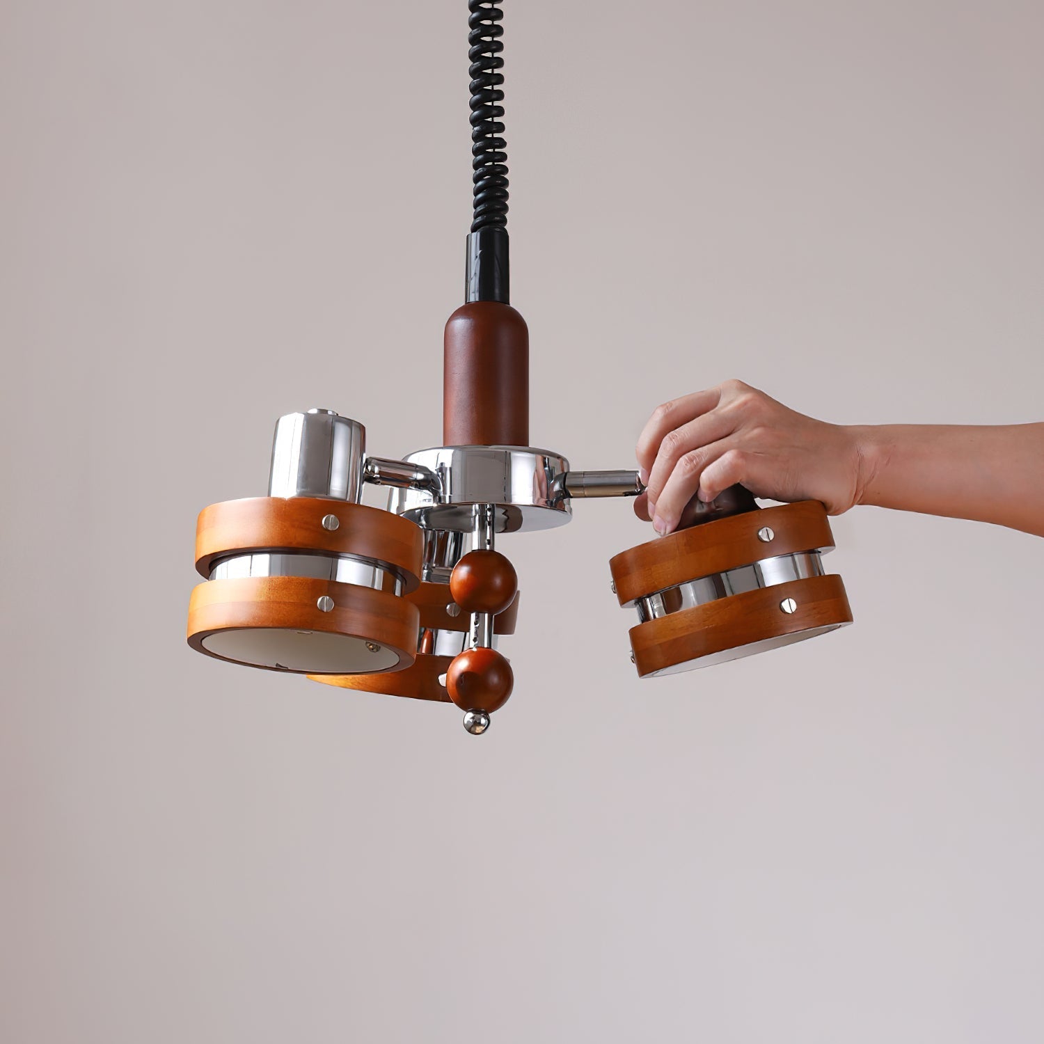 Karry Lustre Bandes en Bois Abat-jours Clairs - Neutralighting