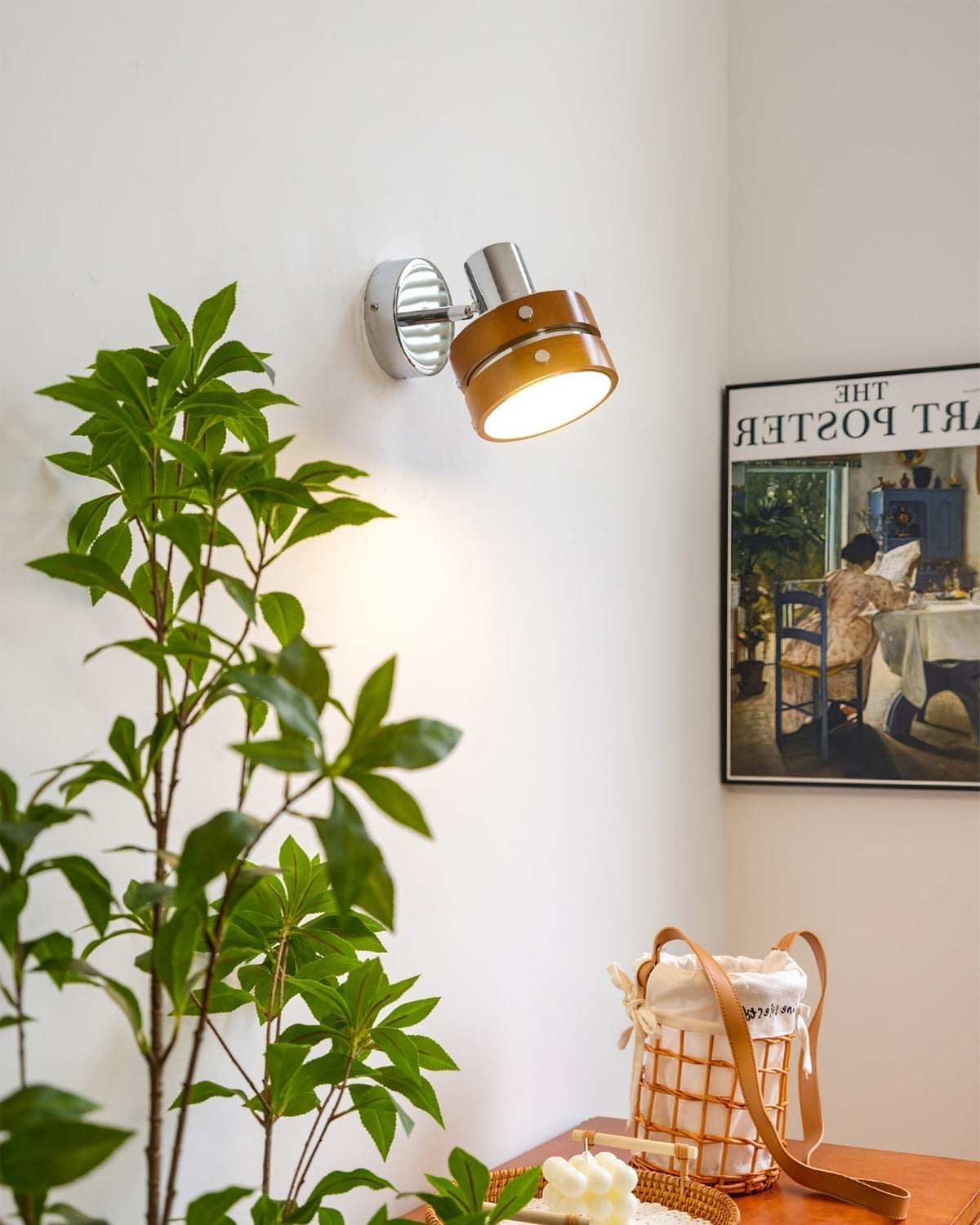 Zanorir Applique Murale en Noyer Art Nordique Premium - Neutralighting