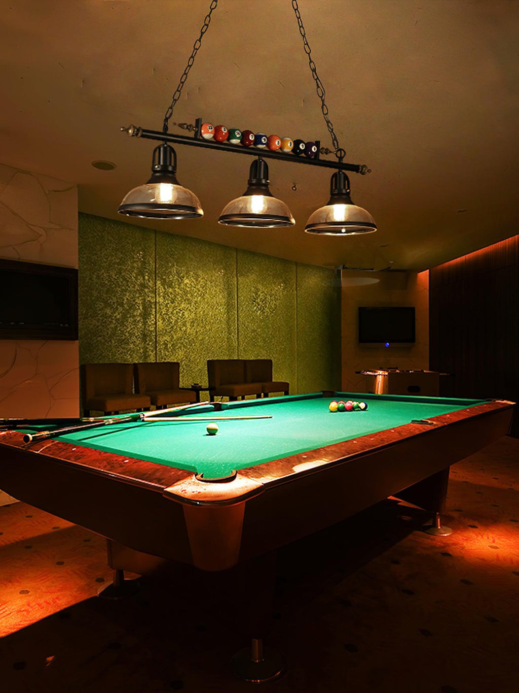 Lustra Chandelier en Verre Noir Balles de Billard Moderne - Neutralighting