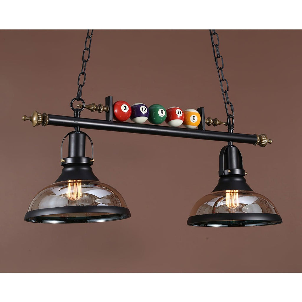 Lustra Chandelier en Verre Noir Balles de Billard Moderne - Neutralighting