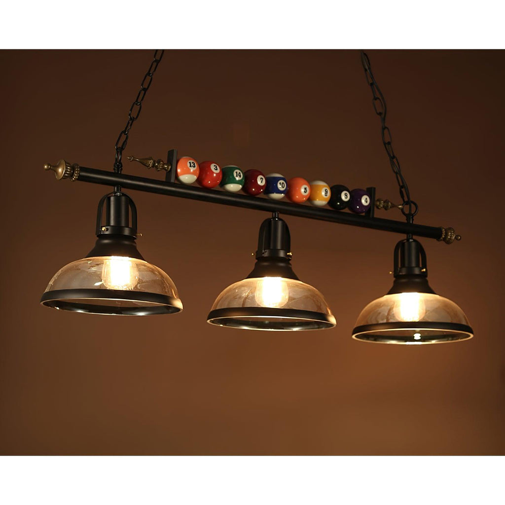 Lustra Chandelier en Verre Noir Balles de Billard Moderne - Neutralighting