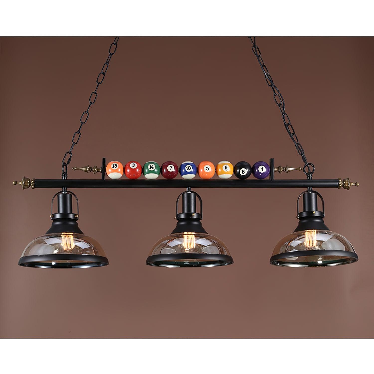 Lustra Chandelier en Verre Noir Balles de Billard Moderne - Neutralighting