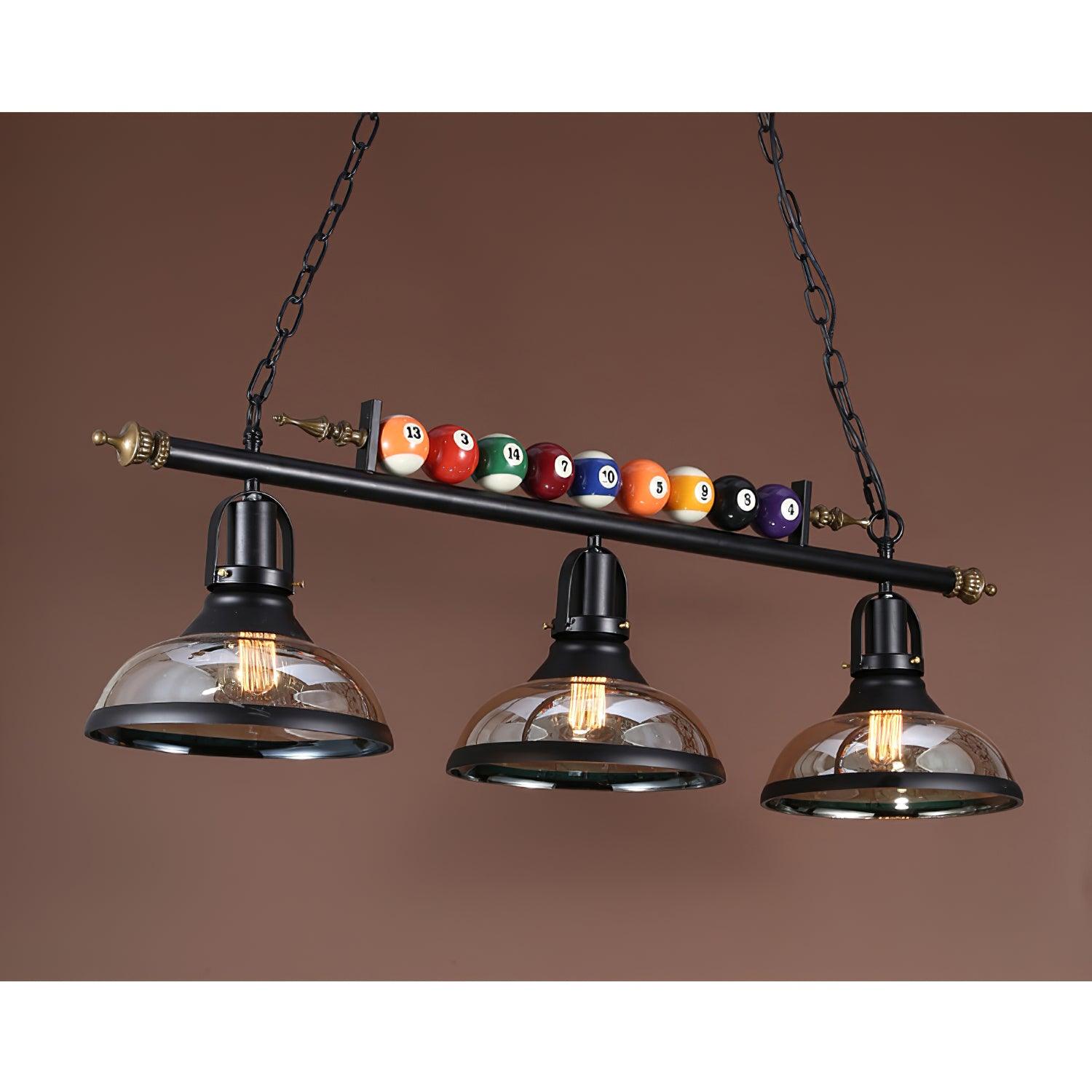 Lustra Chandelier en Verre Noir Balles de Billard Moderne - Neutralighting