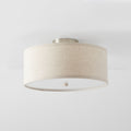 Lustra Plafonnier à Abat-jour en Lin Simple et Élégant - Neutralighting