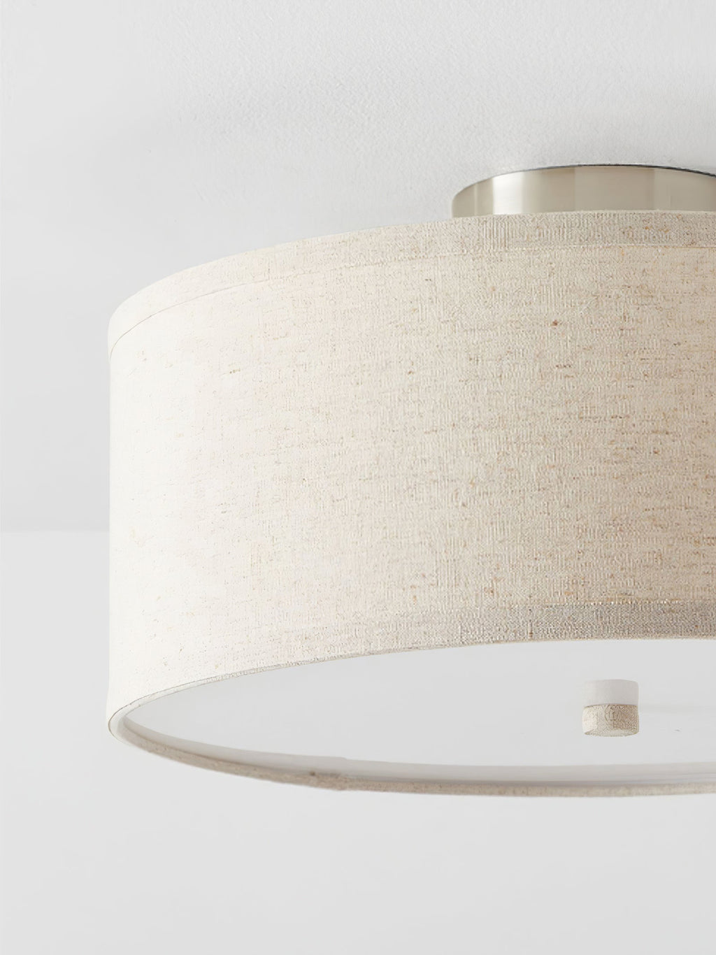 Lustra Plafonnier à Abat-jour en Lin Simple et Élégant - Neutralighting