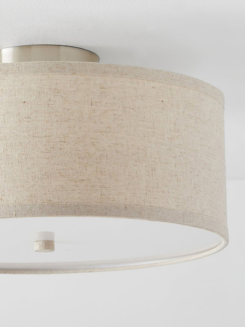 Lustra Plafonnier à Abat-jour en Lin Simple et Élégant - Neutralighting