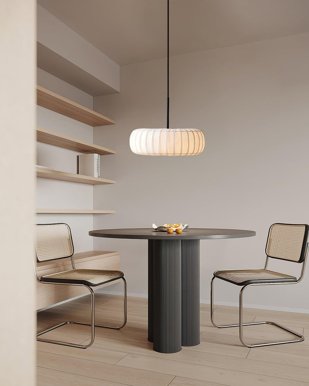 Kathy Lampe Suspendue Tissu Superposée Ronde - Neutralighting