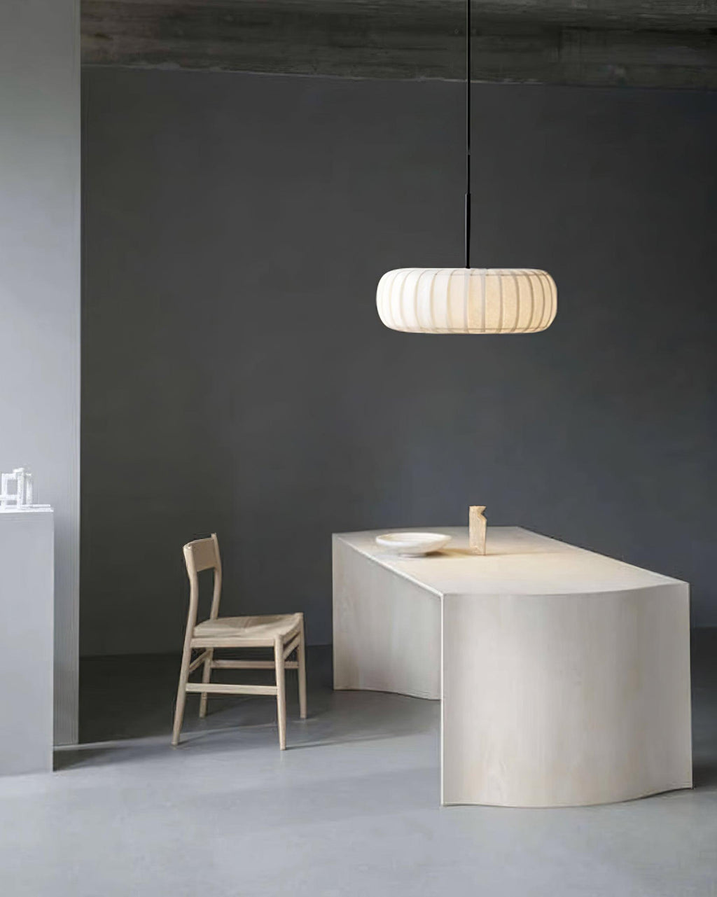 Kathy Lampe Suspendue Tissu Superposée Ronde - Neutralighting