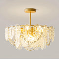 Katia Lustre Cascades de Cristal Verre Or - Neutralighting