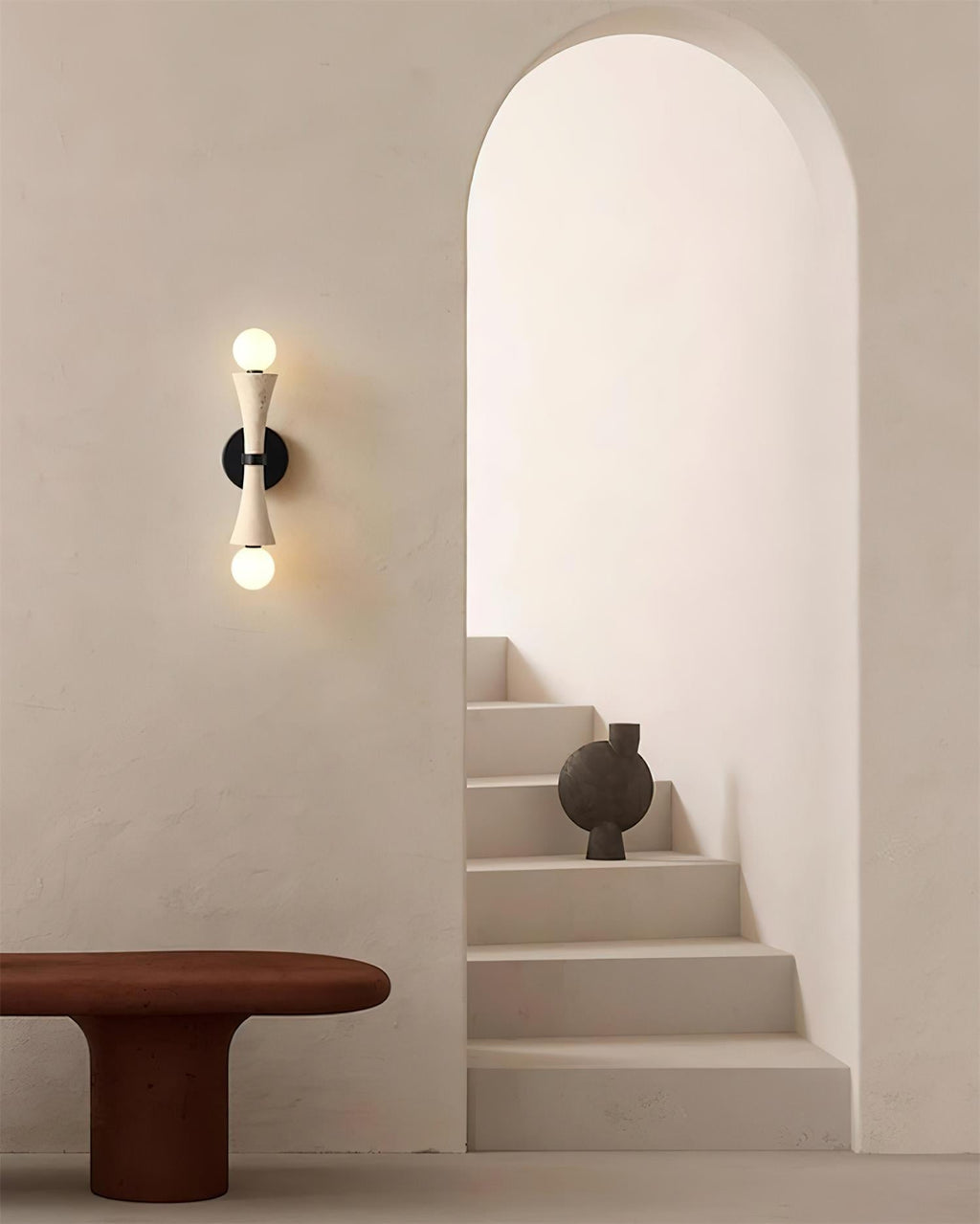 Katia Applique Murale Travertin Sablier - Neutralighting