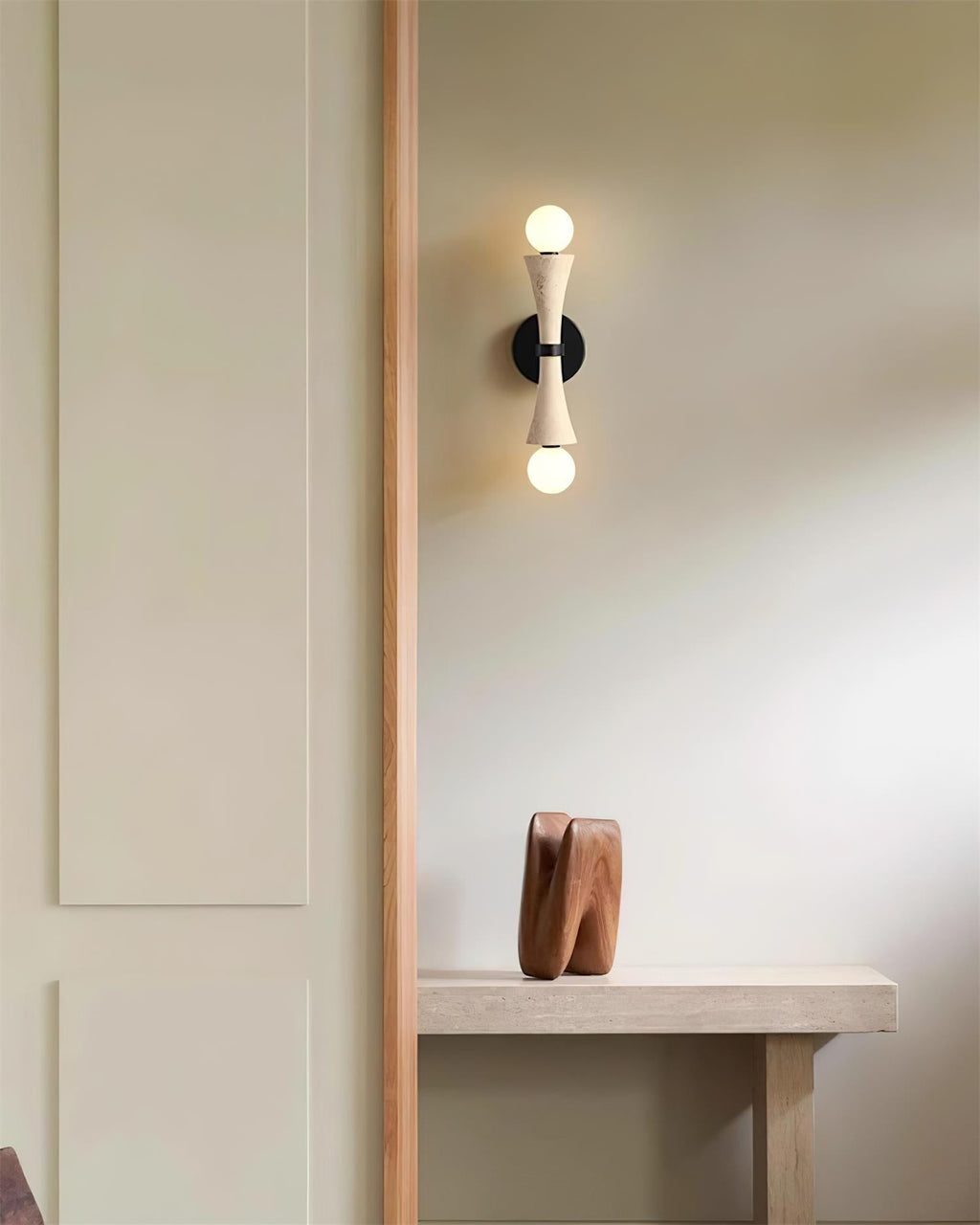 Katia Applique Murale Travertin Sablier - Neutralighting