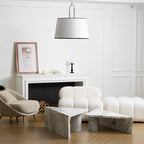 Aurzorora Vintage Industrial Brass Fabric Pendant Lamp - Neutralighting
