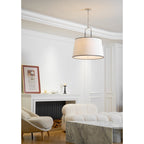 Aurzorora Vintage Industrial Brass Fabric Pendant Lamp - Neutralighting