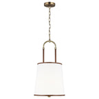 Aurzorora Vintage Industrial Brass Fabric Pendant Lamp - Neutralighting
