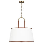 Aurzorora Vintage Industrial Brass Fabric Pendant Lamp - Neutralighting