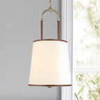 Aurzorora Vintage Industrial Brass Fabric Pendant Lamp - Neutralighting