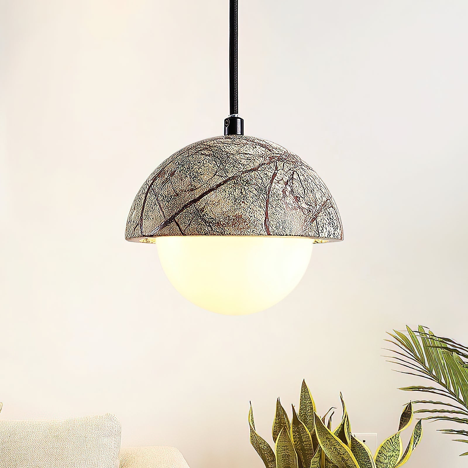 Lylorarae Lampe Pendentive Marbre Verre Minimaliste Moderne - Neutralighting