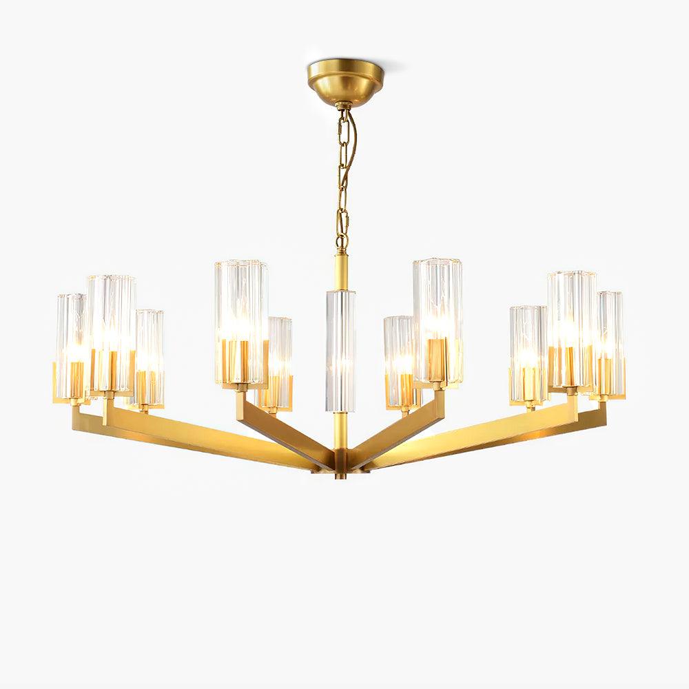 Lustra Chandelier Laiton Verre Moderne - Neutralighting
