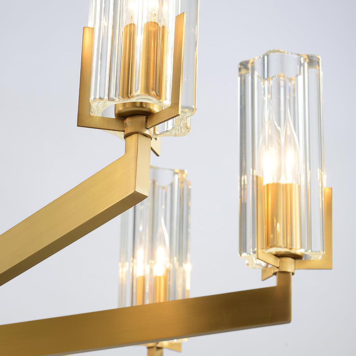 Lustra Chandelier Laiton Verre Moderne - Neutralighting