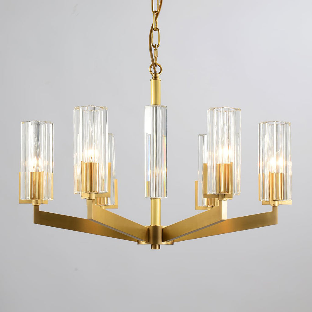 Lustra Chandelier Laiton Verre Moderne - Neutralighting