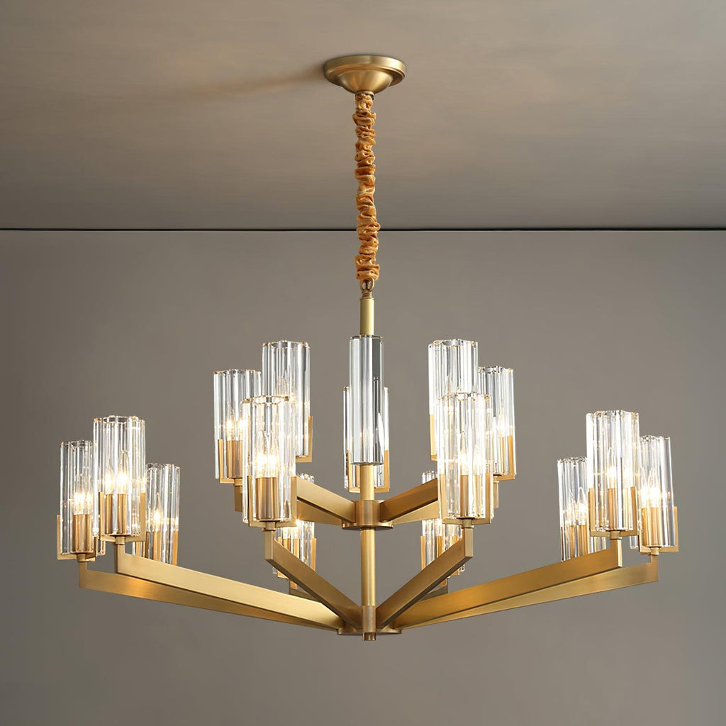 Lustra Chandelier Laiton Verre Moderne - Neutralighting