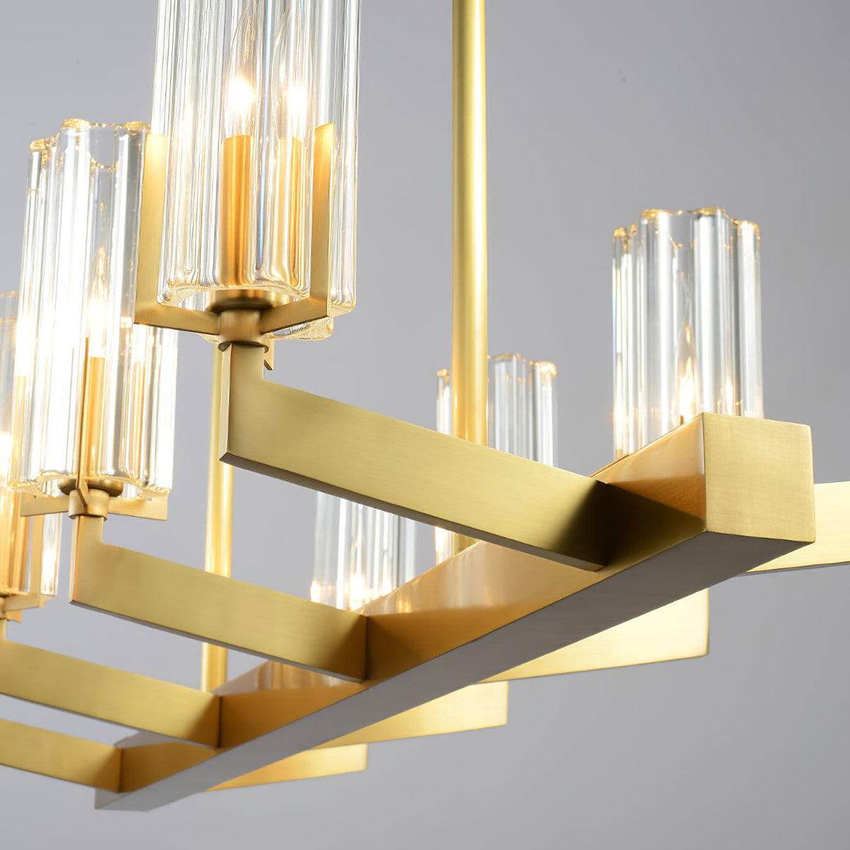 Lustra Chandelier Laiton Verre Moderne - Neutralighting