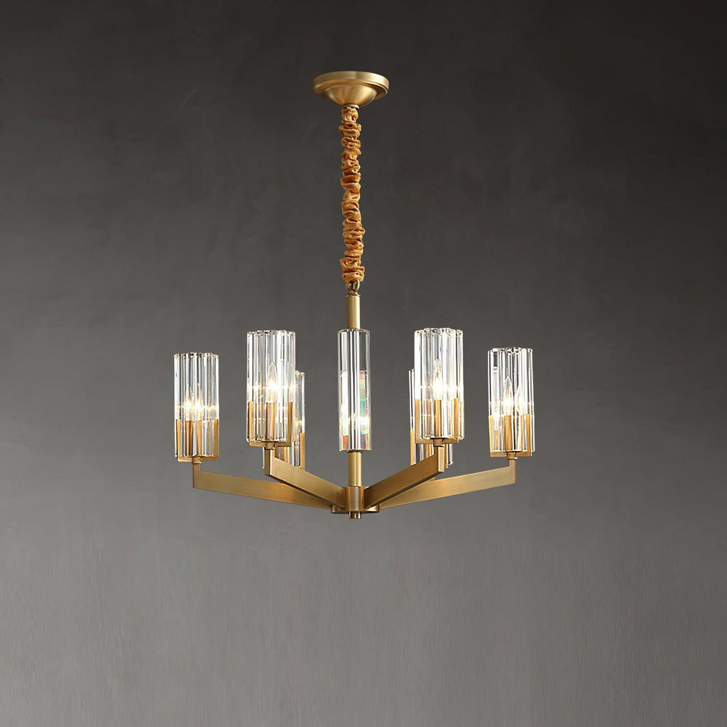 Lustra Chandelier Laiton Verre Moderne - Neutralighting