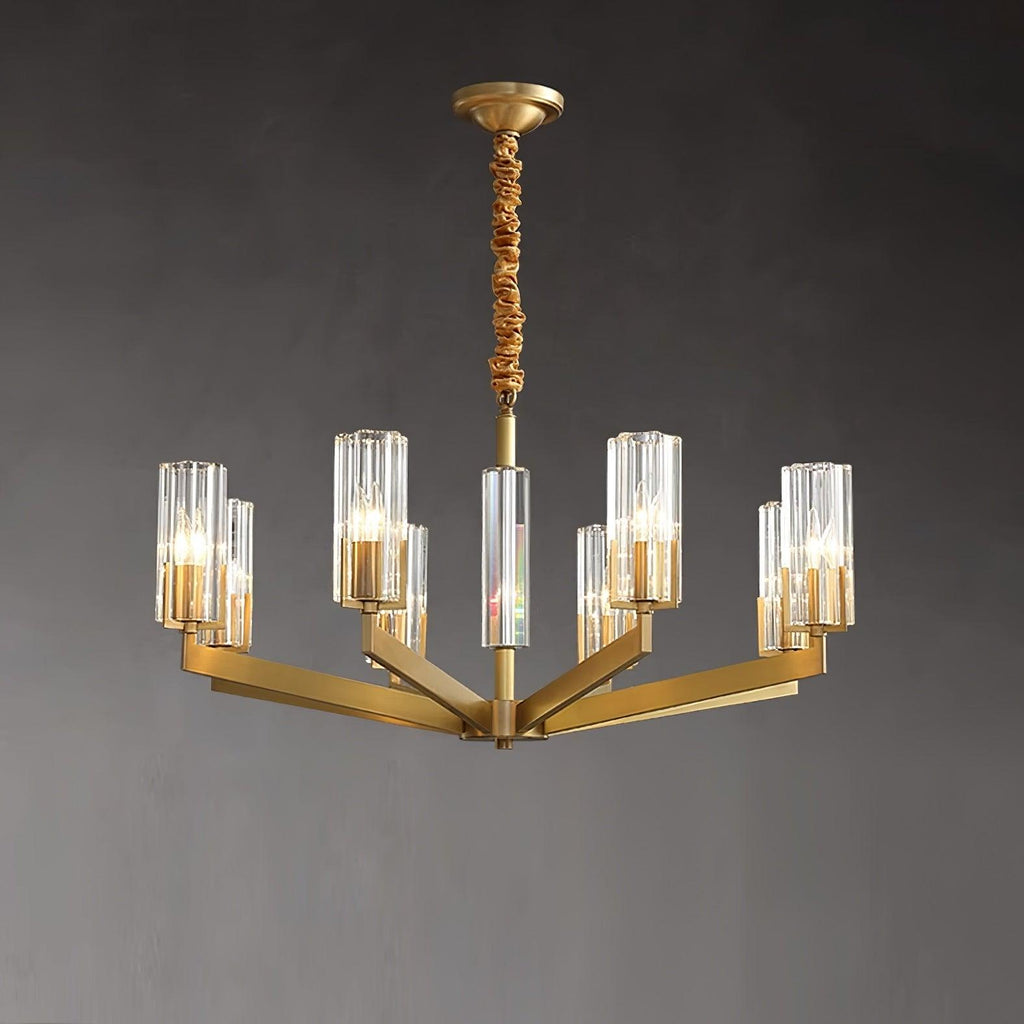 Lustra Chandelier Laiton Verre Moderne - Neutralighting