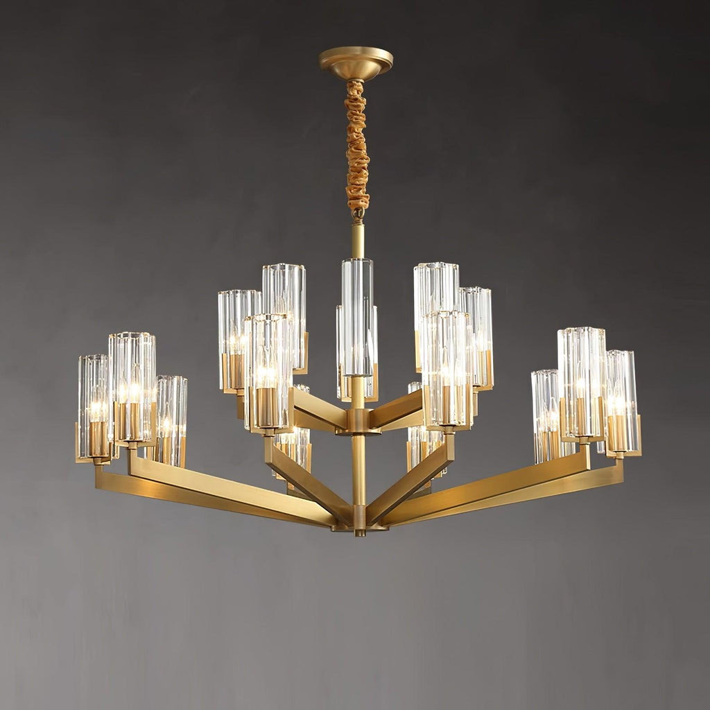 Lustra Chandelier Laiton Verre Moderne - Neutralighting