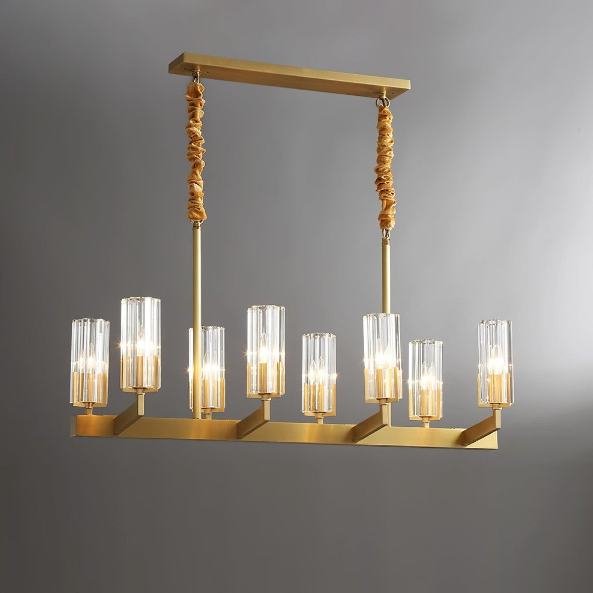 Lustra Chandelier Laiton Verre Moderne - Neutralighting