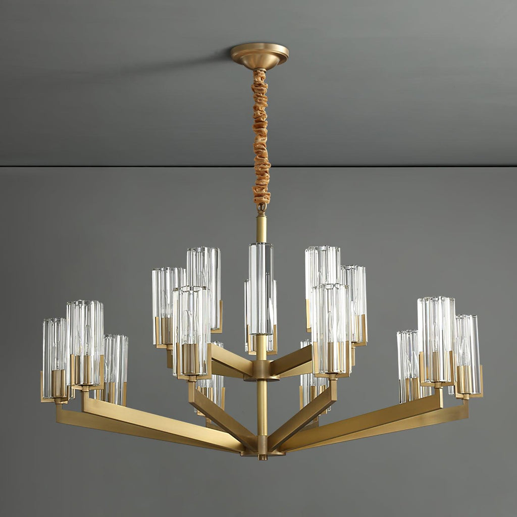 Lustra Chandelier Laiton Verre Moderne - Neutralighting