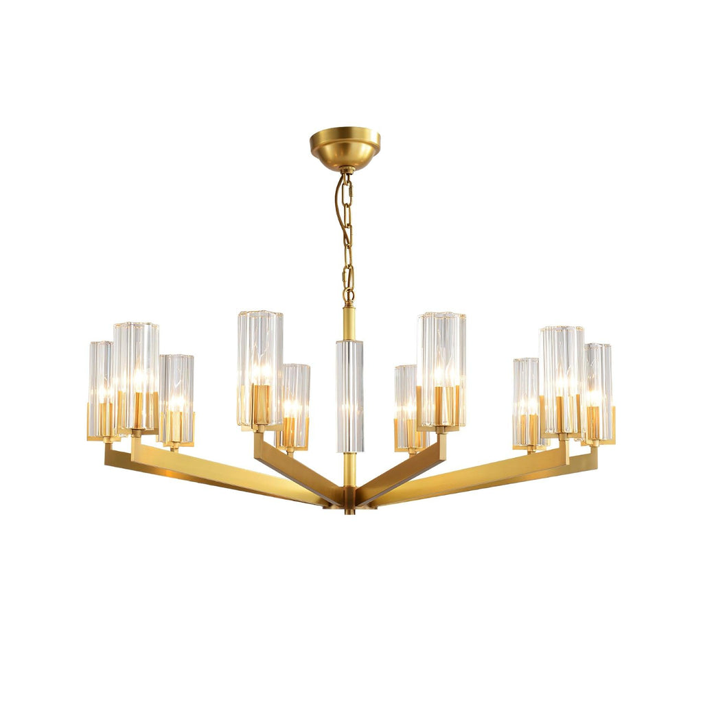 Lustra Chandelier Laiton Verre Moderne - Neutralighting